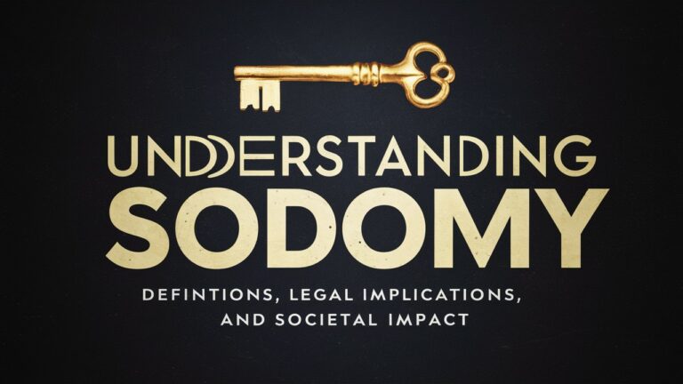 Understanding Sodomy: Definitions Legal Implications and Societal Impact