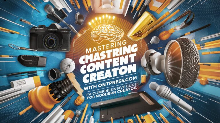 Mastering Content Creation with OntPress.com: A Comprehensive Guide for Modern Creators