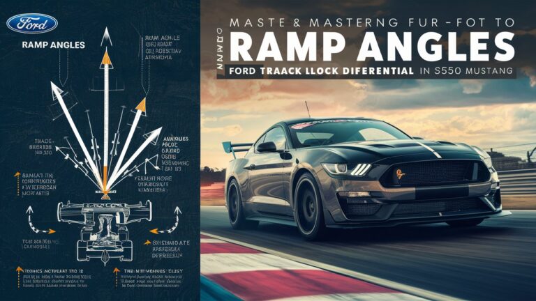 Mastering Ramp Angles: A Comprehensive Guide to the Ford 8.8 Track Lock Differential in the S550 Mustang