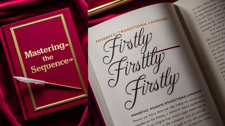Mastering the Sequence: Powerful Synonyms for "Firstly" and Elevating Your Transitional Language